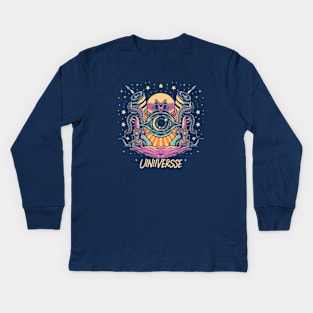 Eyes universe Kids Long Sleeve T-Shirt